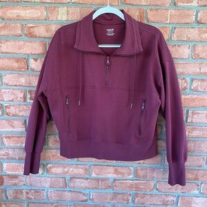 Old Navy Active Burgundy Fleece, L